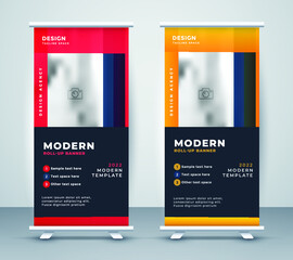 Corporate rollup banner template design