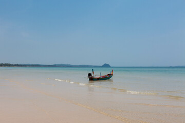 Fototapeta na wymiar Bang Boet Beach, Pak Khlong, Pathio District, Chumphon 