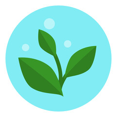 plant based food flat icon