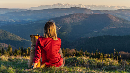 góry, frendship, dog, pies, przyjaźń, miłość, mountain, charakter, krajobraz, landskape, piesze wycieczki, hiking with dog, z psem, love
