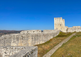 Fototapeta na wymiar the wall of spiss castle, Slovakia 