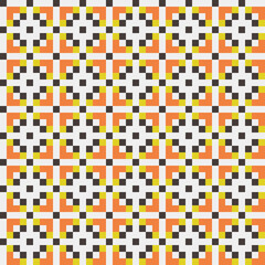 Fototapeta premium Abstract Cross Pattern generative computational art illustration