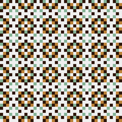 Fototapeta premium Abstract Cross Pattern generative computational art illustration