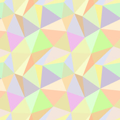 Seamless pattern. Mosaic, structure of triangles. Vector design.