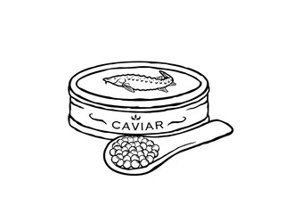 Caviar vector illustration