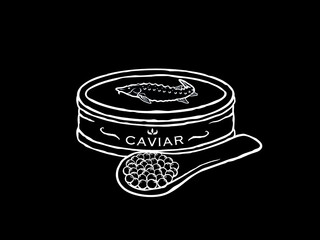 Caviar vector illustration
