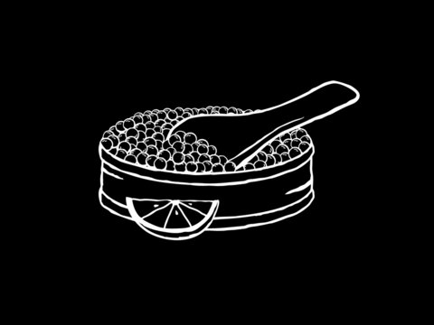 recommend clip art: Caviar vector illustration