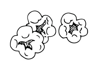 Popcorn line icons set