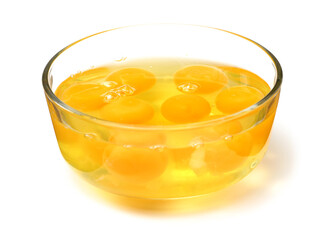 brown eggs on white background 