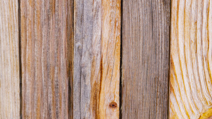 Wooden boards background. Old wood vintage wall texture. Brown wooden background made of planks....