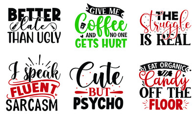 Funny  SVG T shirt Design Bundle