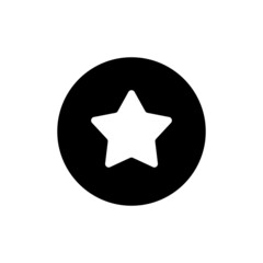 Star icon in black round