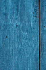 Blue wooden background closeup, blue abstraction