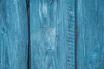 Fototapeta na wymiar Blue wooden background closeup, blue abstraction
