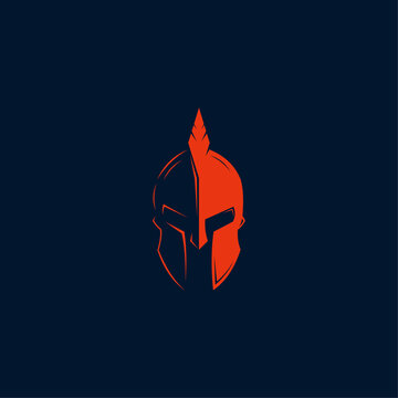 Spartan Warrior Helmet - Sparta Mask logo design, suitable for your design need, logo, illustration, animation, etc.