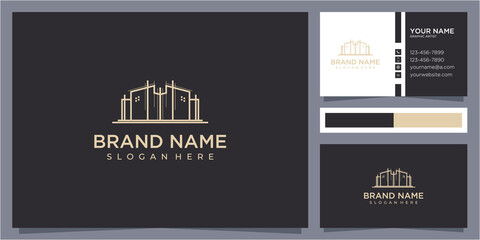 Architect house logo, architectural and construction design vector . abstract . Renovation Logo . Building Architect logo