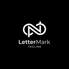 Letter N infinity logo icon design template elements 