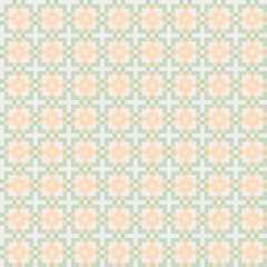 Fototapeta premium Abstract Cross Pattern generative computational art illustration