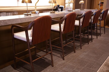 Bar counter. Pub or Nightclub Interior with Table and Chairs  - ソファ テーブル バー	