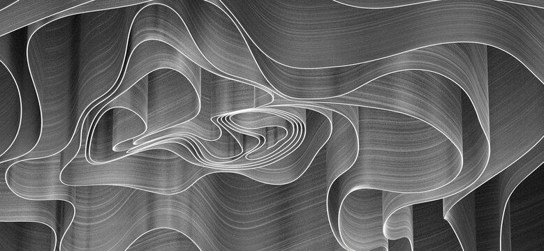 Abstract Dynamic Black Background with Various Shape Design. Usable for Background, Wallpaper,