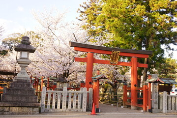 日本 奈良県 氷室神社 鳥居