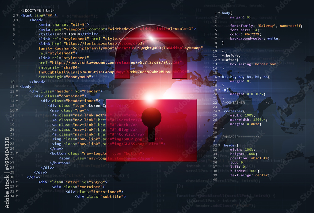 Sticker website coding lock protection