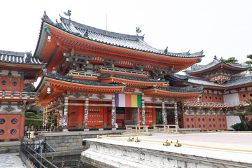 Fototapeta premium View of Kosanji Buddhist temple, Hiroshima, Japan