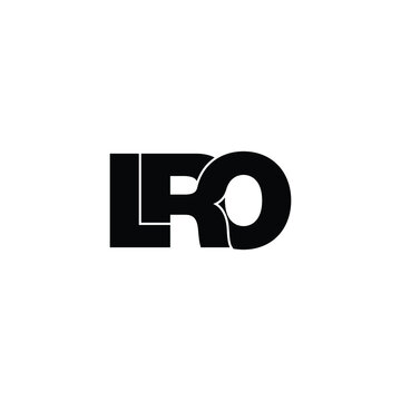 LRO letter monogram logo design vector