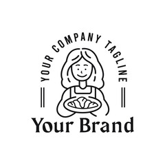 cake shop logo, cake brand, cafe cake illustration for shop, poster, brochure, logo