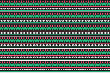Ethnic oriental ikat seamless pattern traditional. Fabric Indian style. Design for background, wallpaper, vector illustration, fabric, clothing, carpet, textile, batik, embroidery.