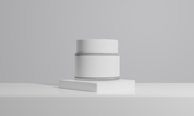 skin care serum cosmetic bottle, 3d rendering illustration mockup, medical lotion serum dropper product