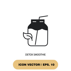 detox smoothie icons  symbol vector elements for infographic web