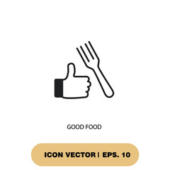 good food icons  symbol vector elements for infographic web