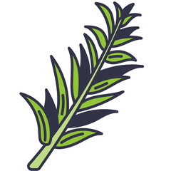 rosemary line icon