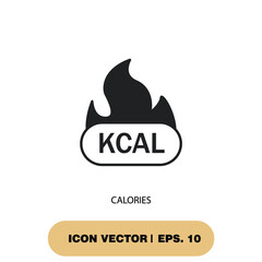 calories icons  symbol vector elements for infographic web