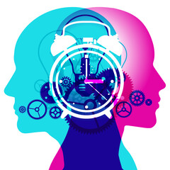 think, bulb, alarm, alarm clock, bell, brain, brainstorming, checking the time, clock, clock face, clock hand, clockworks, complexity, concentration, connection, consciousness, contemplation, countdow