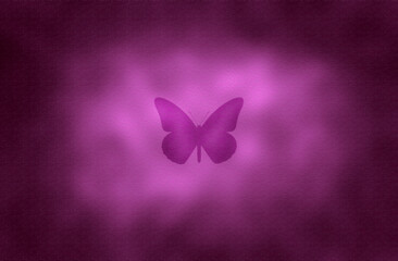 Obraz na płótnie Canvas butterfly under glass for background