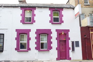 Fototapeta na wymiar House facade in Dublin city centre, Ireland
