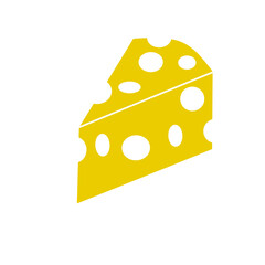 slice of cheese.cheese icon vector on white background