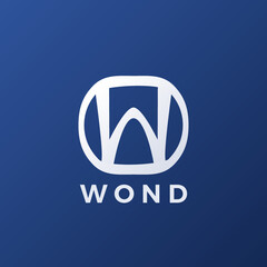 W Logo Initial Design With Circle Line. Initial W Logo Design Vector Template. Letter W Abstract Luxury Circle Logo Vector