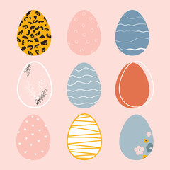 Easter Patterns. Spring pattern for banners, posters, cover design templates, social media wallpaper and greeting cards. Easter Eggs.