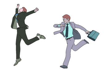 직장인 사람 일러스트 아이콘 벡터 소스 디자인