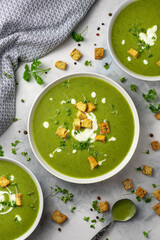 Green broccoli soup