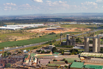 Aerial picture of Midrand