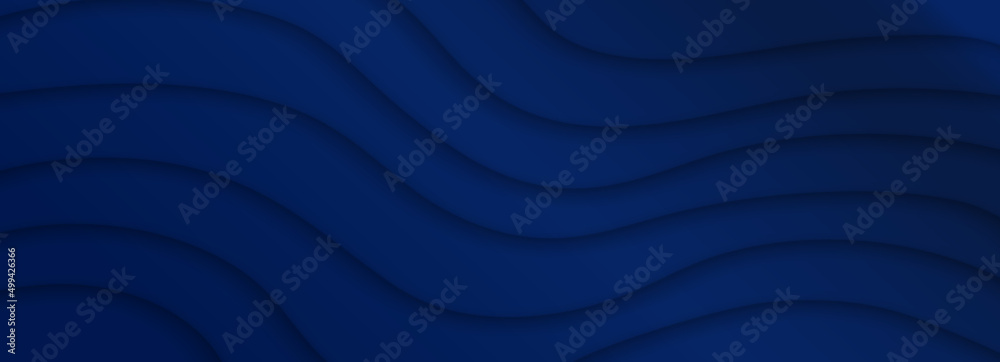 Poster Luxury background design with diagonal abstract blue line pattern in dark color. Vector horizontal template for business banner, premium invitation, voucher, prestigious gift certificate.