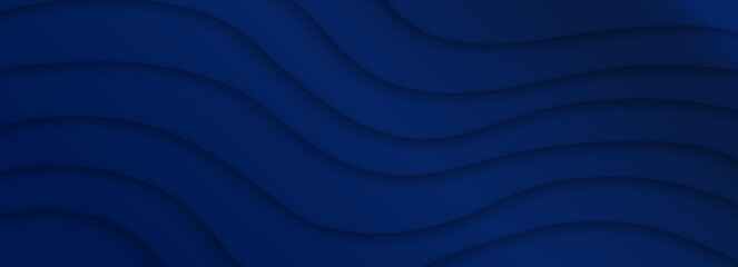 Luxury background design with diagonal abstract blue line pattern in dark color. Vector horizontal template for business banner, premium invitation, voucher, prestigious gift certificate.