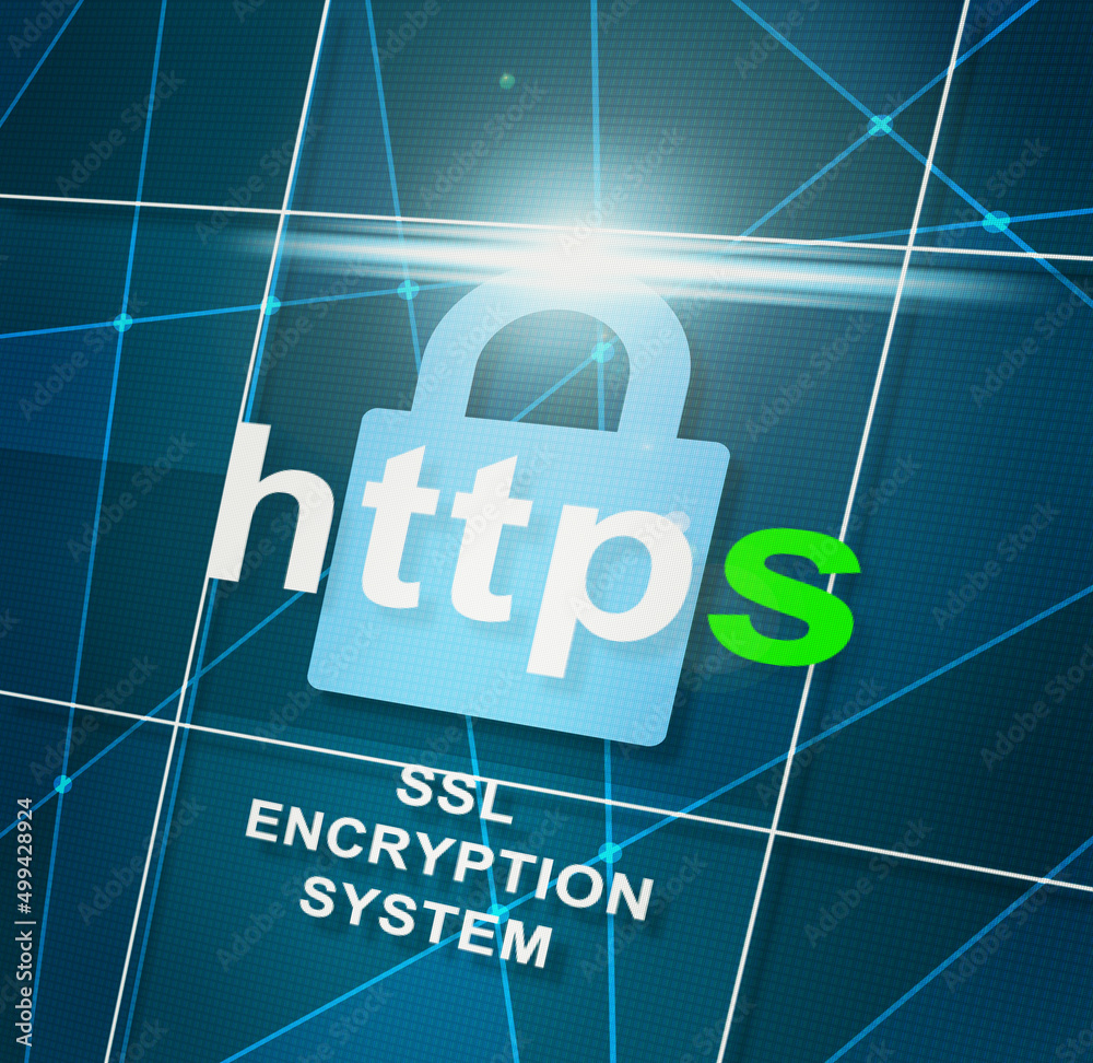 Poster keep your data safe. closeup shot of a secure connection message on a monitor - all design on this i
