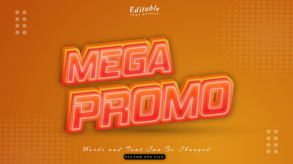 mega promo text effect