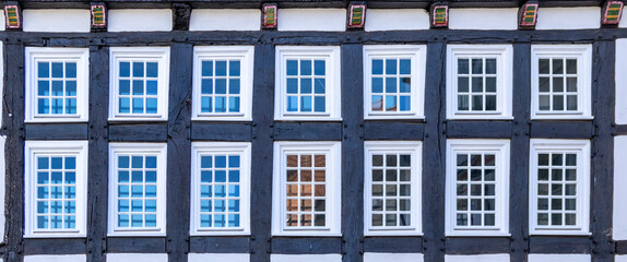 Timbered house texture with window from germany