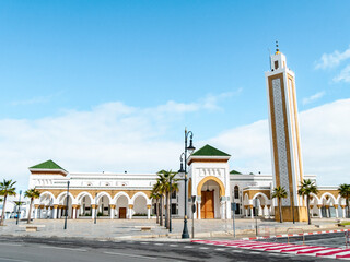 Fototapeta na wymiar Port Mosque in Tangier, Morocco